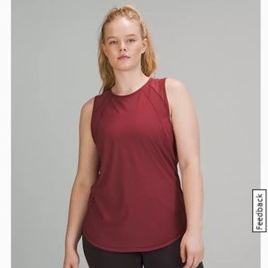 Lululemon Sculpt Tank, Size 8, Mulled Wine